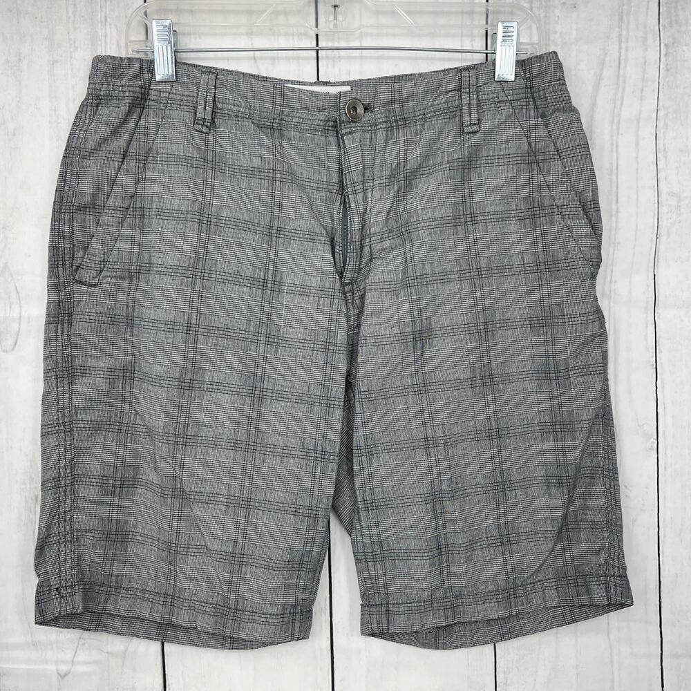 Calvin Klein (31) Mens Gray Plaid Board Shorts